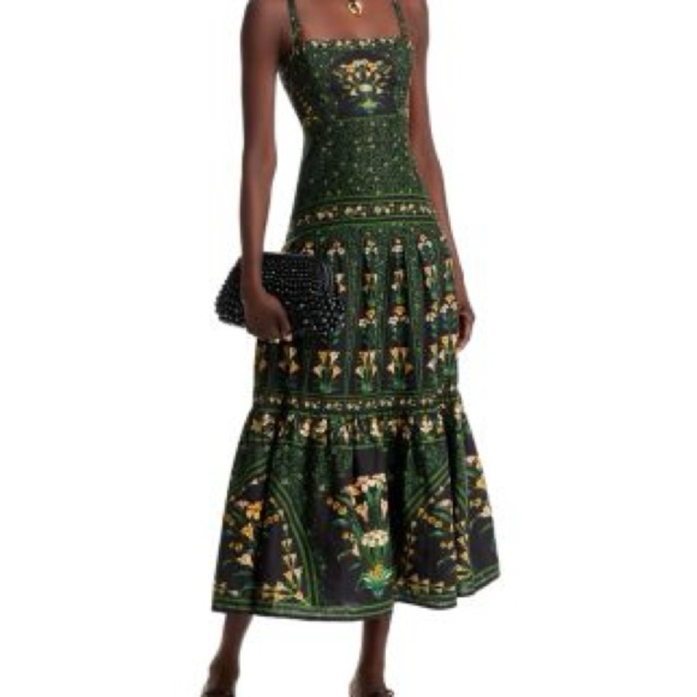 Farm Rio Black Flowers Dress